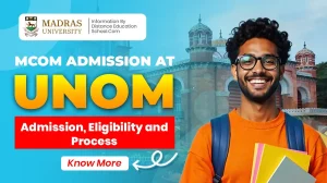 UNOM MCom Admission