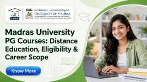 Madras University PG Courses