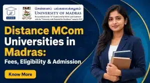 Distance MCom Universities in Madras